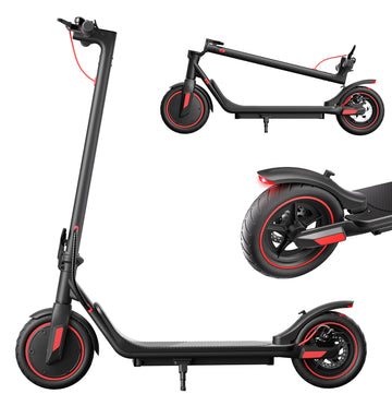 iScooter Electric Scooter for Adults, Up to 18 Miles 19Mph Top Speed Foldable E-Scooter, Dual Braking System Commuter Electric Scooter for Adults Teens(350W Standard)