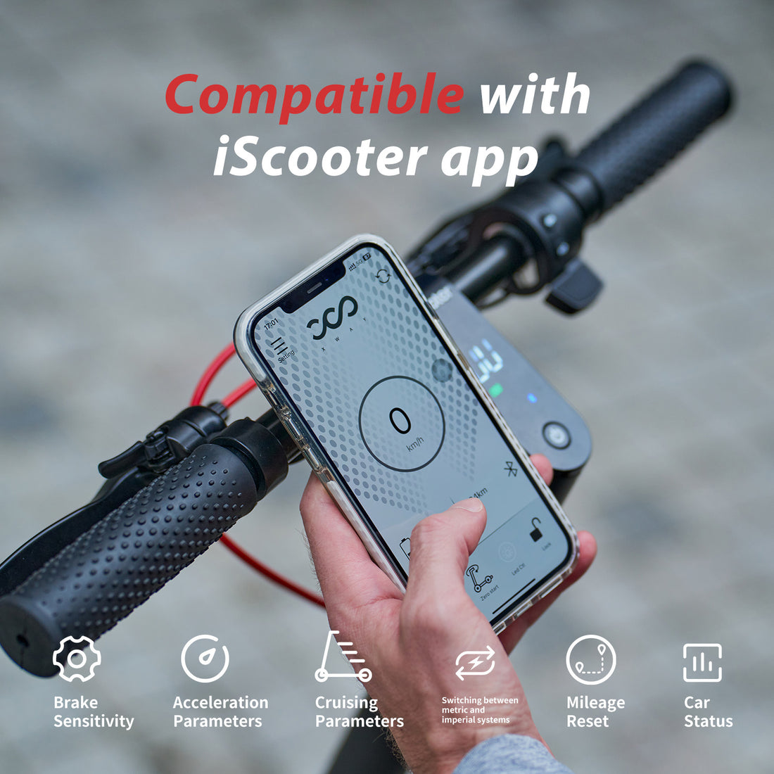 iSinwheel W8 750W Electric Scooter, Top Speed 28 mph,10" Foldable E Scooter for Adults with 48V 14Ah Battery,Smart App Control