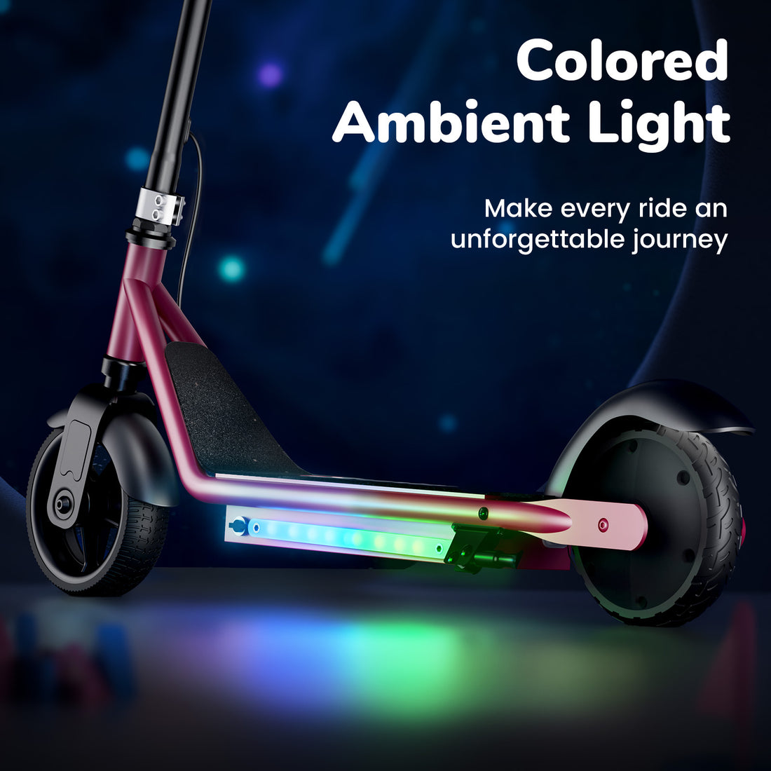 iScooter Electric Scooter for Teens Kids 6-10, 150W Kids Escooter with Pedal Breathing Light & 6 / 10 MPH for Boys Girls Blue