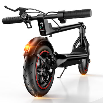 Ultra Electric Scooters for Adult, 19 Mph Max 21 Miles Range Portable Folding Commuting Escooter, 350W Smart Escooter with 8.5'' Pneumatic Tires & Double Braking System