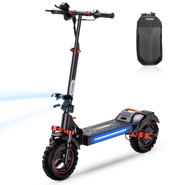 iScooter Electric Scooter, 28 MPH Top Speed & 40 Miles Long Range E Scooter, 11" Off-Road Pneumatic Tire Scooter for Adults with Turn Signals, Double Braking Systems and Storage Bag
