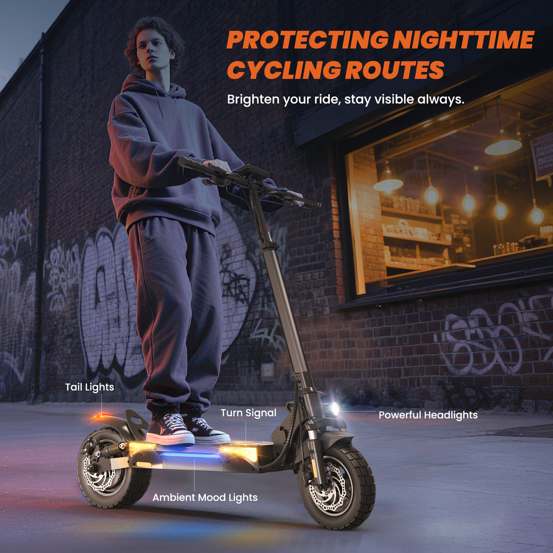 Electric Scooter, 1000W Powerful Motor E-Scooter, 28 MPH Top Speed & 28 Miles Max Range, 10" Off Road Tires, Foldable Commuter Scooter for Adults with Dual Braking, Cruise Control,APP Control