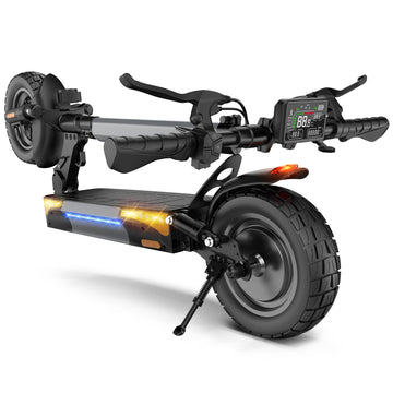 escoone Electric Scooter, 1000W Powerful Motor E-Scooter, 28 MPH Top Speed & 28 Miles Max Range, 10" Off Road Tires, Foldable Commuter Scooter for Adults, Dual Braking, Cruise Control,APP Control