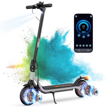 iSinwheel 500W Electric Scooter for Adults,21 MPH Foldable E-Scooter with 120KG Max Load,3 Speed Modes,Disc Brake and APP Control