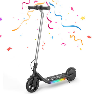 iScooter Electric Scooter for Teens Kids 6-10, 150W Kids Escooter with Pedal Breathing Light & 6 / 10 MPH for Boys Girls Blue