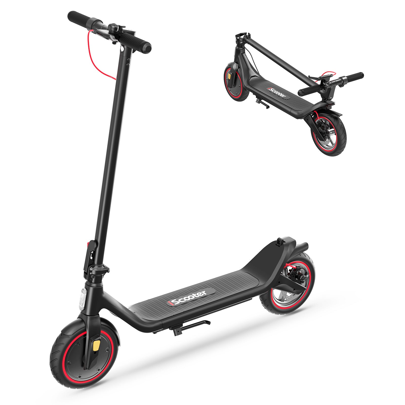 iScooter i8L Electric Scooter, 350W 15.6mph Top Speed Escooter, up to 15Miles Range, Foldable Commuting Electric Scooter for Adults & Students with Double Braking System