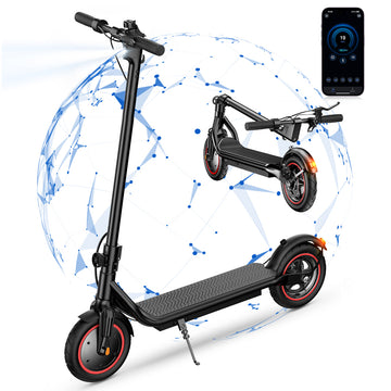 iScooter Electric Scooter for Adults Teens，350W Motor 21 Miles & 19 MPH Max，Extra-Wide Pedals, Portable Folding Design，Commuting E-Scooter Gift for Teens