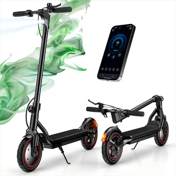 8.5"Tire Foldable Electric Scooter,350W Commuting E-scooter for Adults Teens,Top Speed 19mph with Dual Brakes,21Miles Long Range,36V 7.8Ah