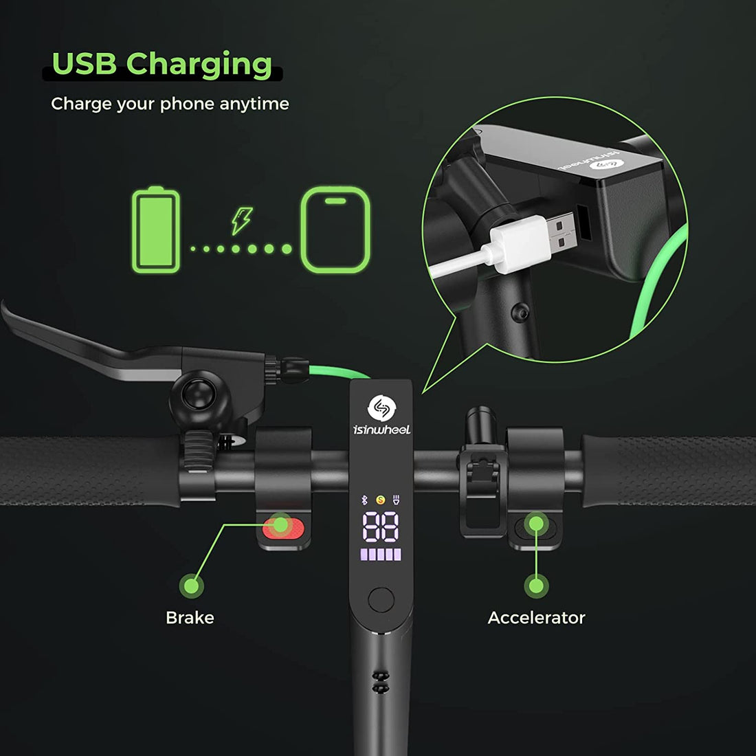 iSinwheel S9Max 500W Upgraded Electric Scooter