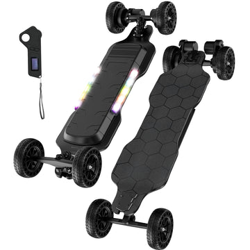 3000W Electric Skateboard with Remote, Dual 1500W Brushless Motor Up to 32 Mph Max 28 Miles Range, 6in Tires 4-Speed Electric Longboard for Adults ＆ Teens Gifts