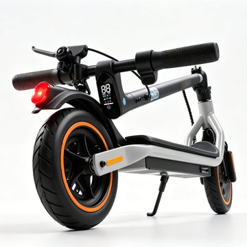 Electric Scooter for Adults, Up to 21Mph & 21Miles, 500W Peak 8.5" Pneumatic Tire, Commuting E-Scooter with APP Control, Orange