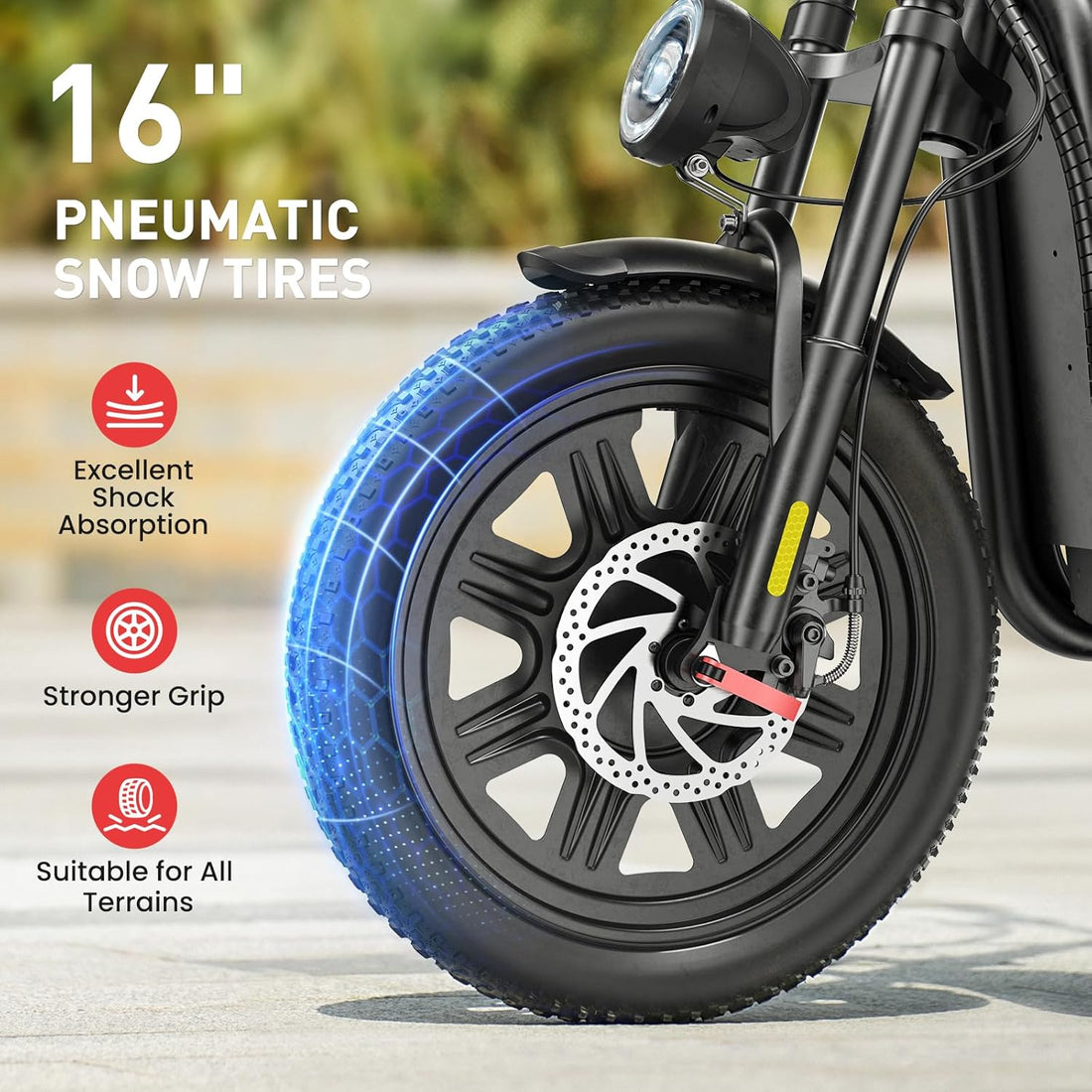 iScooter F7 Electric Scooter Adults, 1000W Powerful Motor Electric Scooter with Seat, 28 MPH Top Speed & 45 Miles Range, 16'' Fat Tire Scooter for Adults, Adjustable Handlebar
