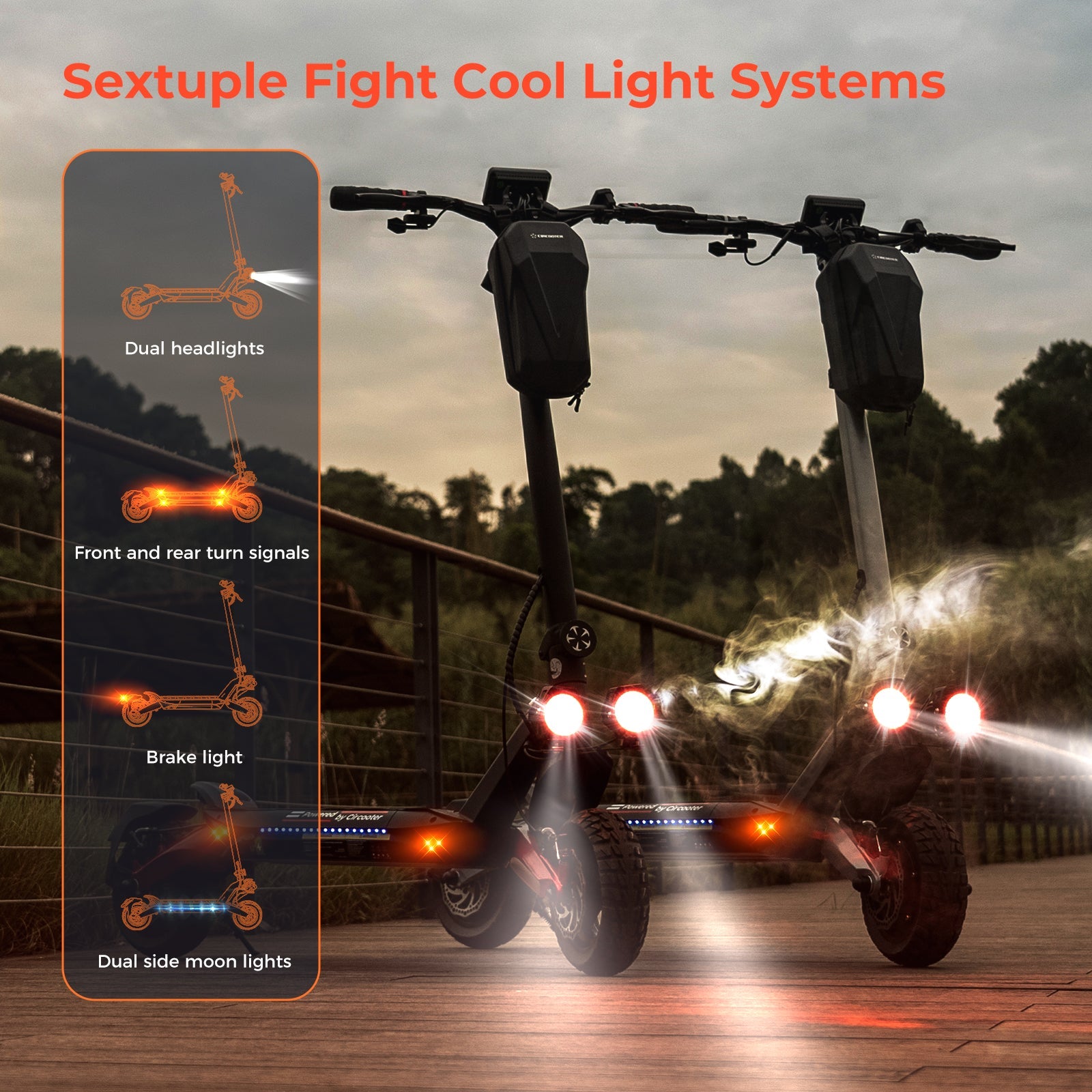 R 800W Off Road Electric Scooter Circooter