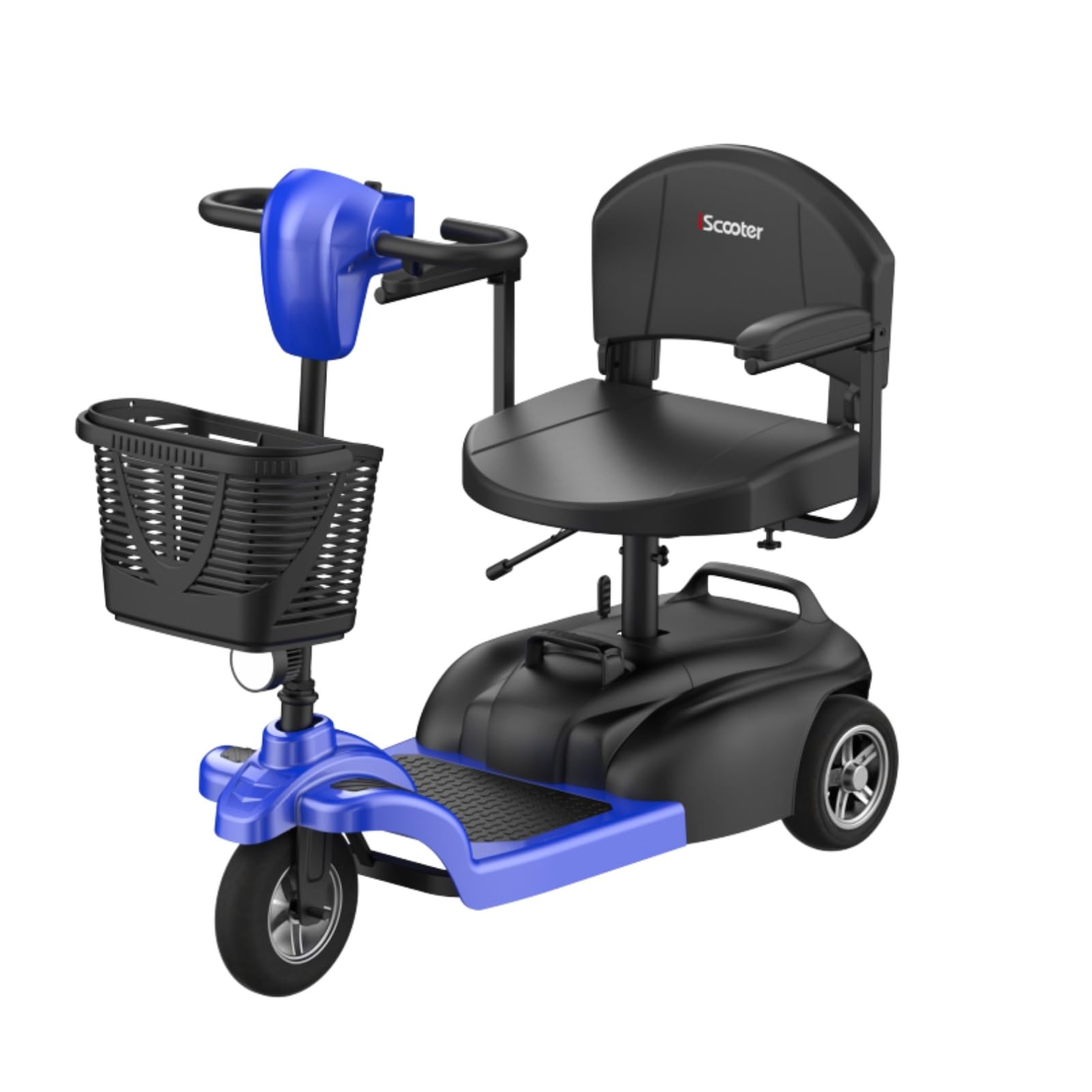 iScooter X01 Mobility Scooter, 3-Wheel Mobility Scooters for Adults Seniors, Powered Electric Wheelchair Device with Seat, Detachable Basket, Cup Holder, LED Headlight, 264 lbs Capacity, Lightweight