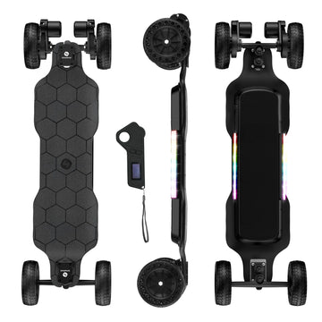 isinwheel V10 Electric Skateboard with Remote, 3000W Brushless Motor, 32Mph Top Speed, 28 Miles Long Range Electric Longboard for Adults ＆Teens