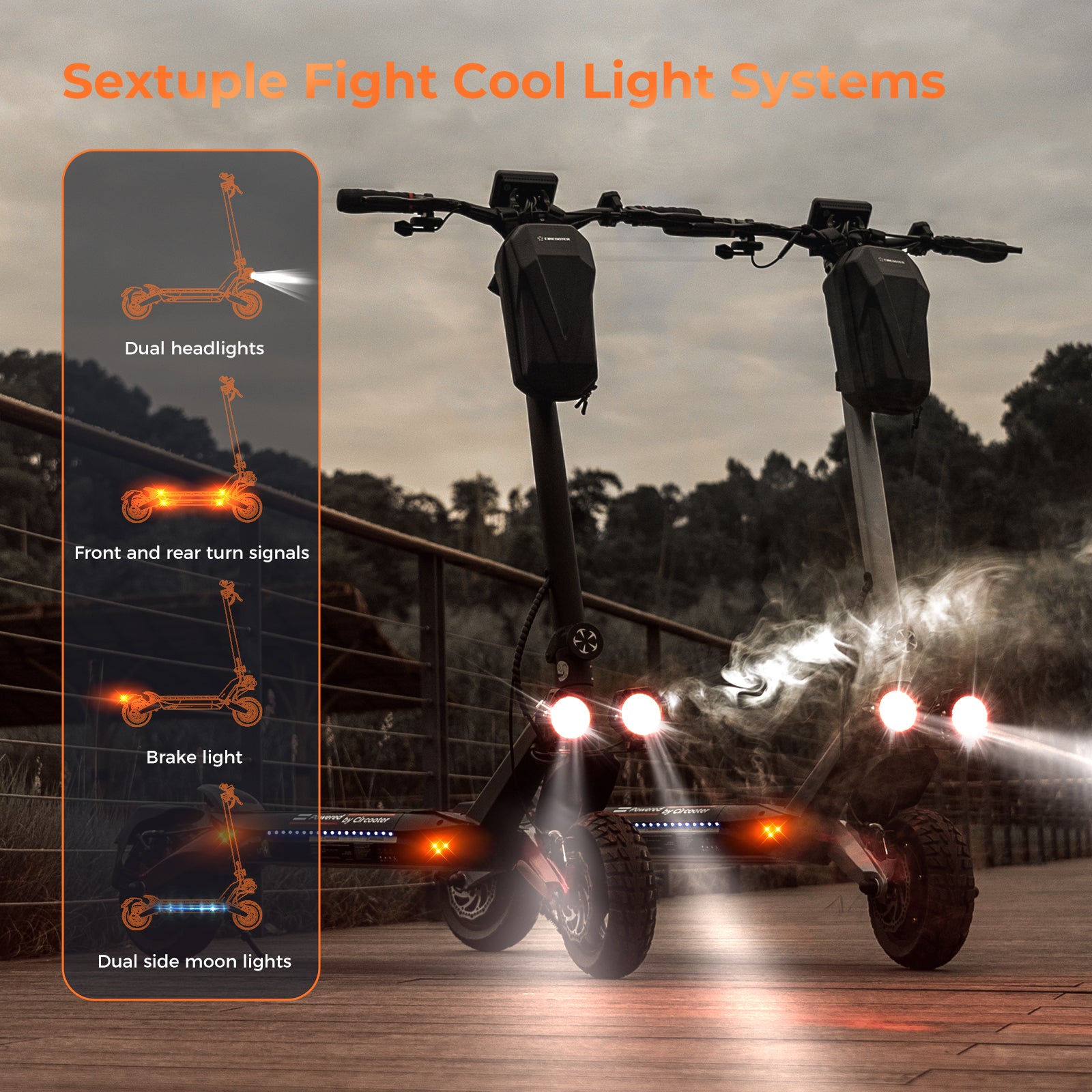 iSinwheel Official Store R Pro RPro 1600W Dual Motors Off Road Electric Scooter