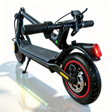 Electric Scooter for Adults, Up to 21Mph & 21Miles, 500W Peak 8.5" Pneumatic Tire, Commuting E-Scooter with APP Control, Orange