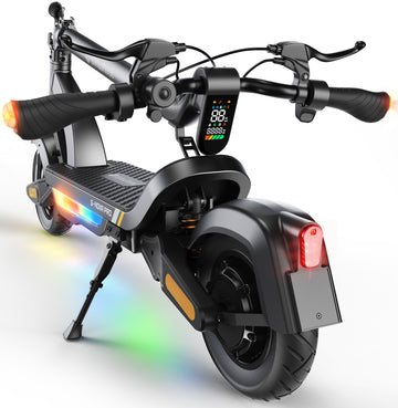 isinwheel S-NOVA PRO Electric Scooter – 38 Miles Long Range, 600W Motor, 28MPH Max Speed, 10" Pneumatic Tires, Dual Disc Brakes, Foldable E-Scooter for Adults, Ideal for City Commuting & Campus Riding